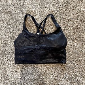 LIMITED EDITION black sparkle lululemon sports bra